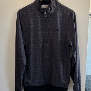 Travis Matthew Small Men's Black Quarter-Zip Windbreaker